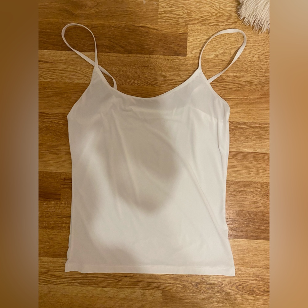 NWOT white strappy tank top